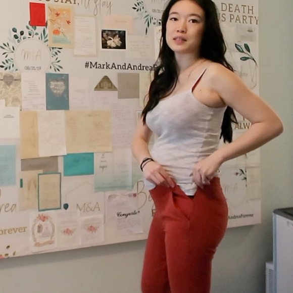 J. Crew Brick Orange Red Pants Size 4 - Picture 12 of 13